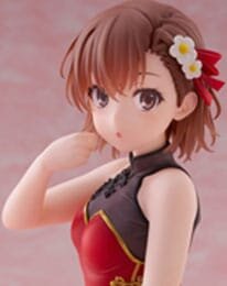 A Certain Scientific Railgun PVC Statue Desktop Cute Figure Mikoto Misaka Chinese Dress Ver. 13 cm