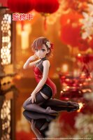 A Certain Scientific Railgun PVC Statue Desktop Cute Figure Mikoto Misaka Chinese Dress Ver. 13 cm