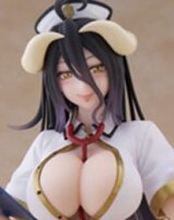Overlord PVC Statue Desktop Cute Figure Albedo Nurse Ver. Renewal 13 cm
