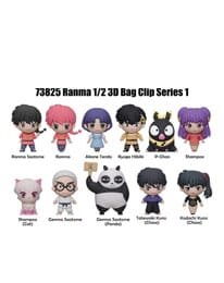 Ranma 1/2 3D PVC-Taschenanhänger Series 1 Display (24)