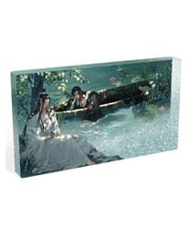 Grandmaster of Demonic Cultivation Acryl Block mit Glitzer Wei Wuxian & Lan Wangji Lotus Pond 17 x 10 cm