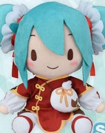 Character Vocal Series 01: Hatsune Miku Fuwa Petit Plüschfigur Hatsune Miku Going Out Series Chinatown Ver. M 22 cm