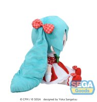 Character Vocal Series 01: Hatsune Miku Fuwa Petit Plüschfigur Hatsune Miku x Love and Berry Dress Up and Dance! Lovely Strawberry 40 cm