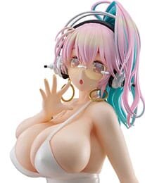 Super Sonico Pop Up Parade PVC Statue Super Sonico: 15th Mini Dress Ver. L Size 20 cm