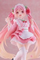 Hatsune Miku PVC Statue Newley Written Sakura Miku Japanese Cafe Ver. Reissue 18 cm