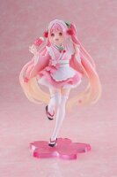 Hatsune Miku PVC Statue Newley Written Sakura Miku Japanese Cafe Ver. Reissue 18 cm