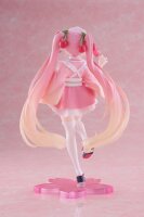 Hatsune Miku PVC Statue Newley Written Sakura Miku Japanese Cafe Ver. Reissue 18 cm