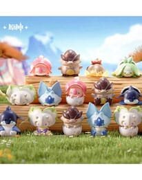 Genshin Impact Natlan Saurian Series Minifiguren 4 cm Blind Box Display (20)