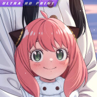 Premium Wall Scroll Poster - Spy X Family - Yor & Anya Forger (Christmas Style) (90 x 60 cm)