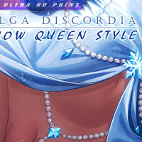 Premium Wall Scroll Poster - Kuroinu - Olga Discordia (NSFW) (Snow Queen) (90 x 60 cm)