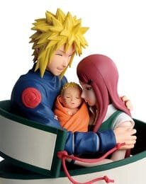 Naruto 72 Series PVC Statue Minato & Naruto & Kushina 13 cm