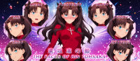 XL Desk Mat / Mauspad - Fate - Rin Tohsaka (90 x 40 cm)