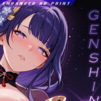 XL Desk Mat / Mauspad - Genshin Impact - Raiden Shogun...