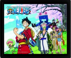 One Piece Poster - Samurai Pirate Warriors - 3D Framed